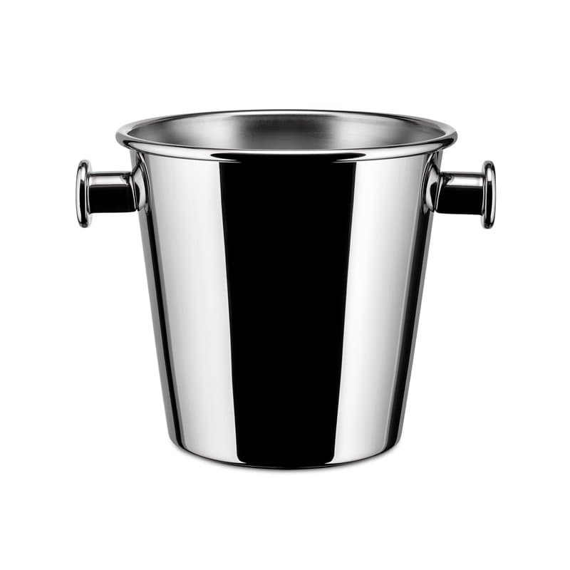 Alessi 5051 Seau à Glace avec Poignées et Grille en Acier Inoxydable 18/10 Extérieur Brillant, Intérieur Satiné