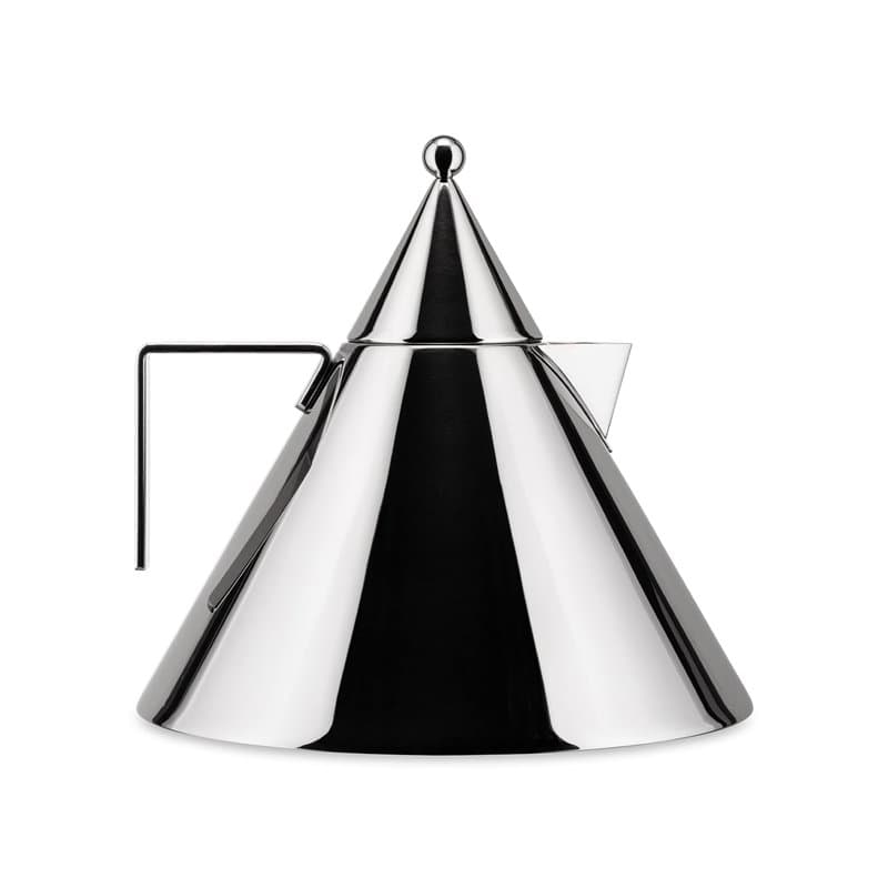 Alessi 90017 Il Conico Bouilloire en Acier Inoxydable 18/10, 4.2 x 22.5 x 6.5 cm, Argenté.