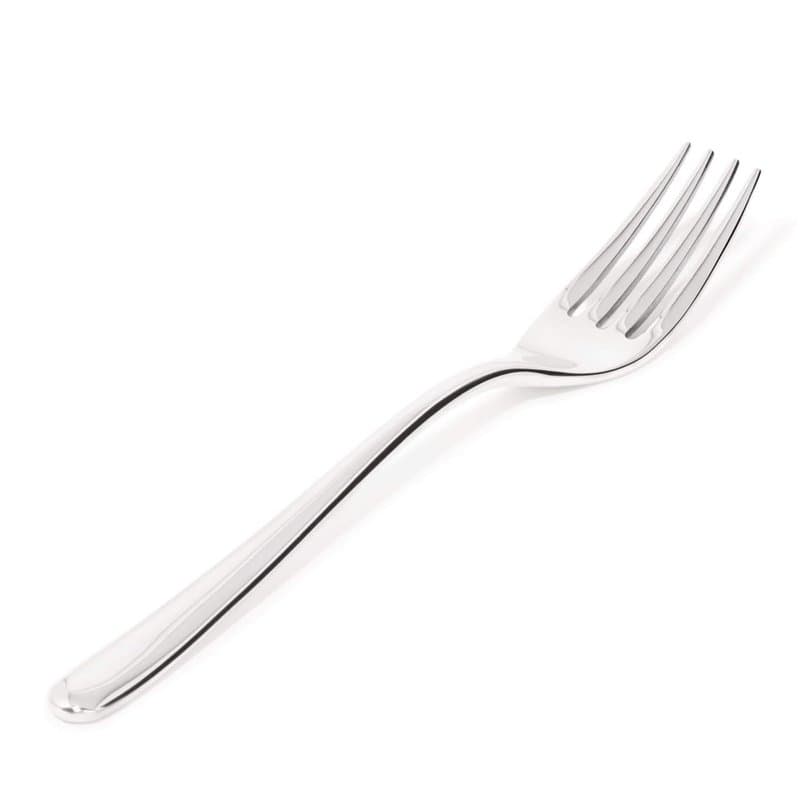 Alessi Lcd01/2r4 Caccia Fourchette de Table, 4 dents, en Acier Brillant, Set de 6 Pièces, Silver