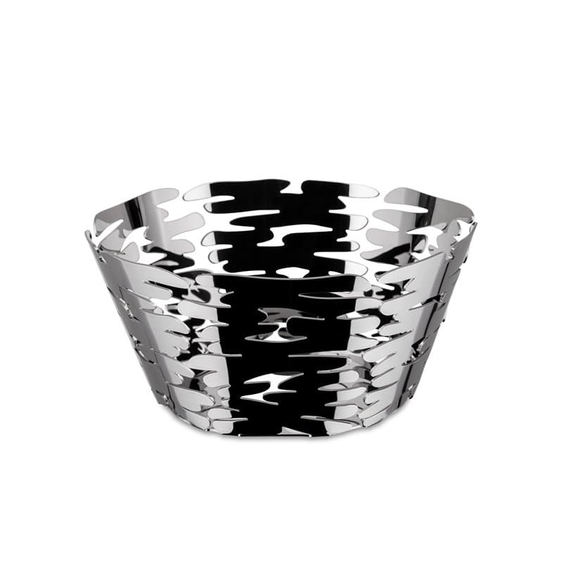 Alessi Barket BM10/21 - Centre de Table Design avec Décorations Ajourée, Acier Inox 18/10, 18 cm