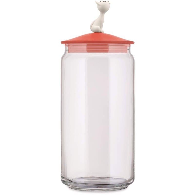 Alessi Mio JAR, BARATTOLO Gatti RO, Verre, résine thermoplastique, Multicolore, Taille Unique