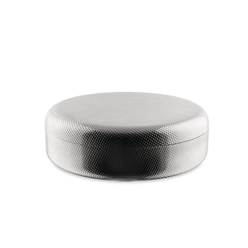 Alessi Extra Ordinary Texture JM01/23 T - Récipient Design Minimal, Couvercle en Acier Inoxydable 18/10 avec Décoration, Granulé