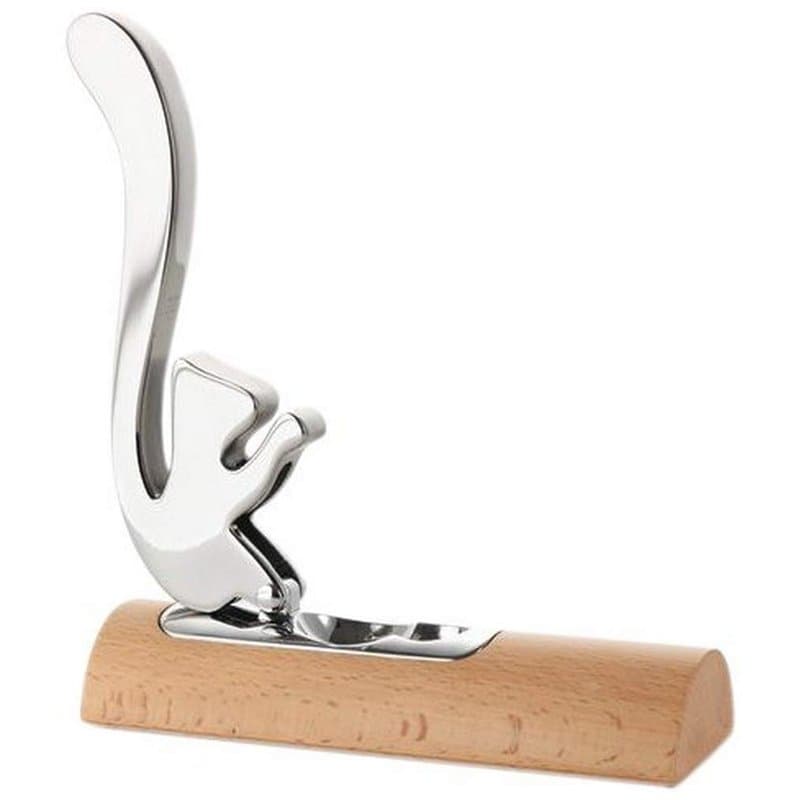 Alessi AB13 Scoiattolo - Casse-Noix Design, en Acier Inoxydable 18/10 et Bois