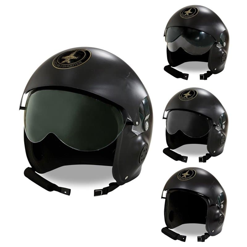Widmann WDM04858 ? Déguisement pour Adultes Elmo Pilote Jet de Combat, Noir, Taille Unique