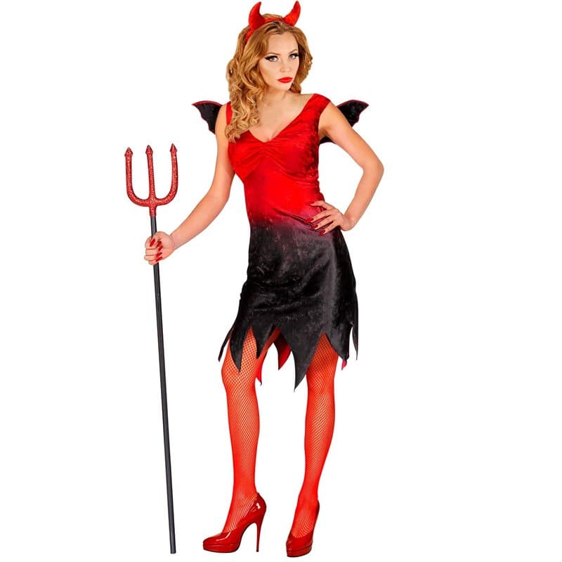 W WIDMANN MILANO Party Fashion - Costume Diable, robe, enfer, déguisements de carnaval, Halloween