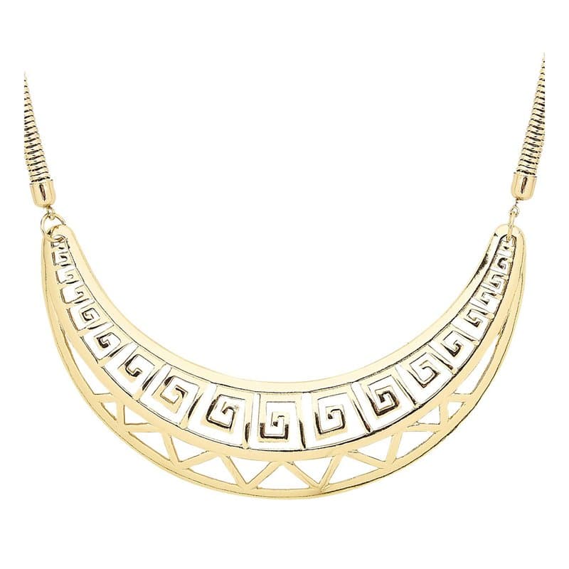WIDMANN MILANO PARTY FASHION W, Collier doré en forme de lune, design élégant, matériaux de qualité, ajustabilité parfaite, ferm