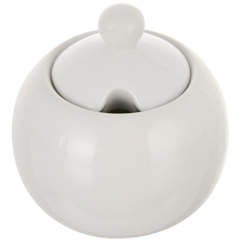 Excelsa Sucrier, Porcelaine, Blanc, diamètre 9 cm Hauteur 8,5 cm
