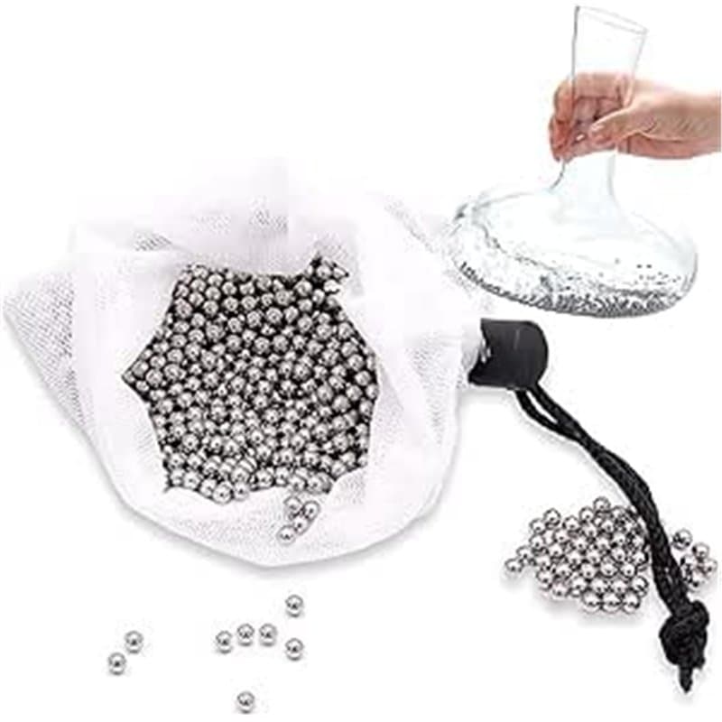 1200 Panngu Billes nettoyantes Carafe, Inoxyable Boules nettoyantes, Perles de Nettoyage Efficace pour Carafes, Bouteilles, Boca