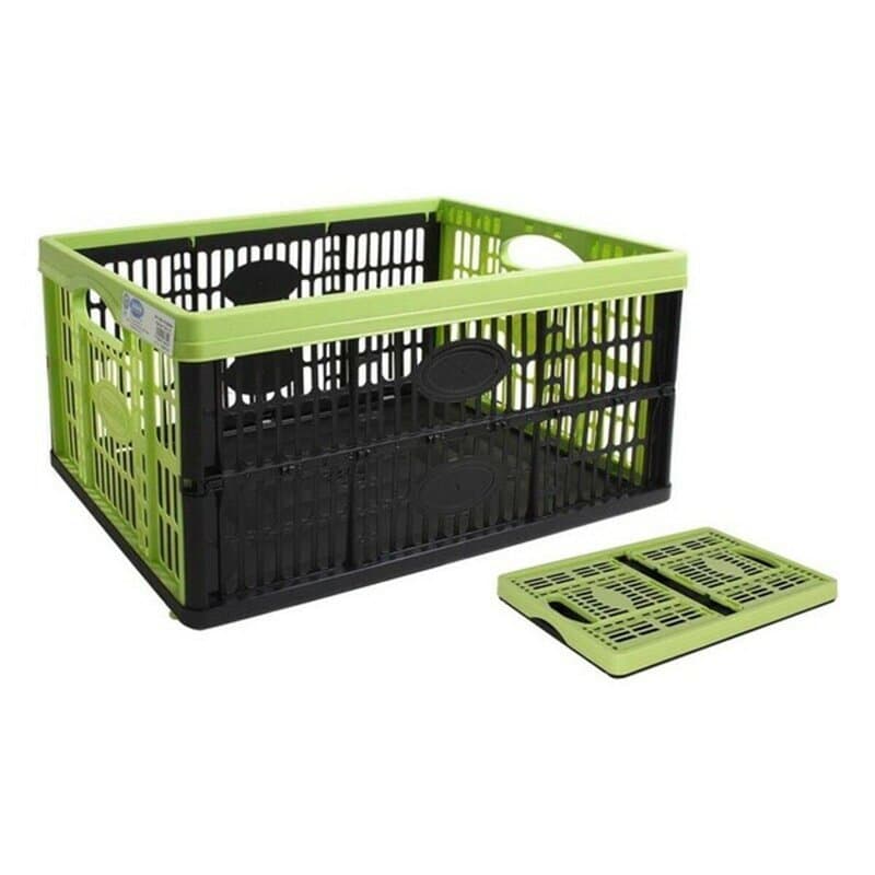 TONTARELLI 85686 Boîte multi-usages, noir et vert, 47,5 x 35 x 23,6 cm