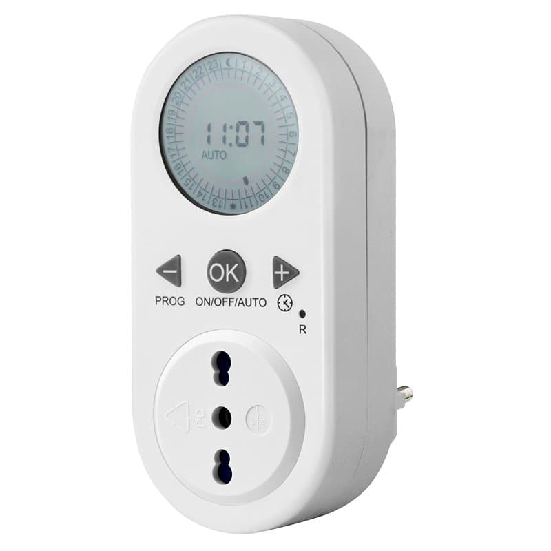 Electraline 58106 Minuterie programmateur numérique avec intervalle Programmation, Blanc