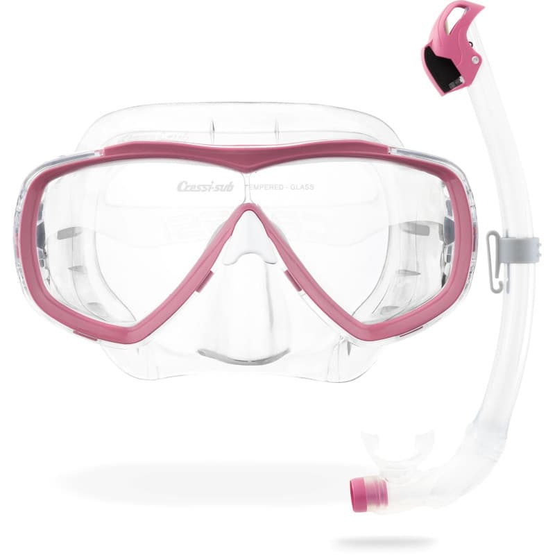CRESSI Estrella + Seal Dry Combo - Ensemble Combo pour Adultes Masque Estrella et Innovant Tuba Seal Dry Parfait pour la Plongée