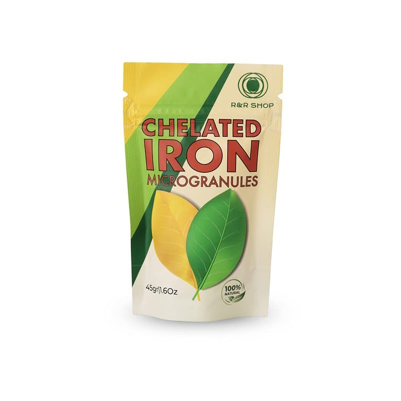 R&R SHOP – Fer Chélaté, Revitalise et Protège la Croissance des Plantes et des Racines (EDDHA) – 45GR Autorisé en Agriculture Bi