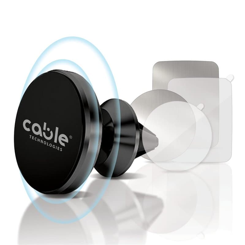 Cable Technologies Support de téléphone Portable Auto magnétique, Aimant pour téléphone Portable, Voiture, Support Universel Voi