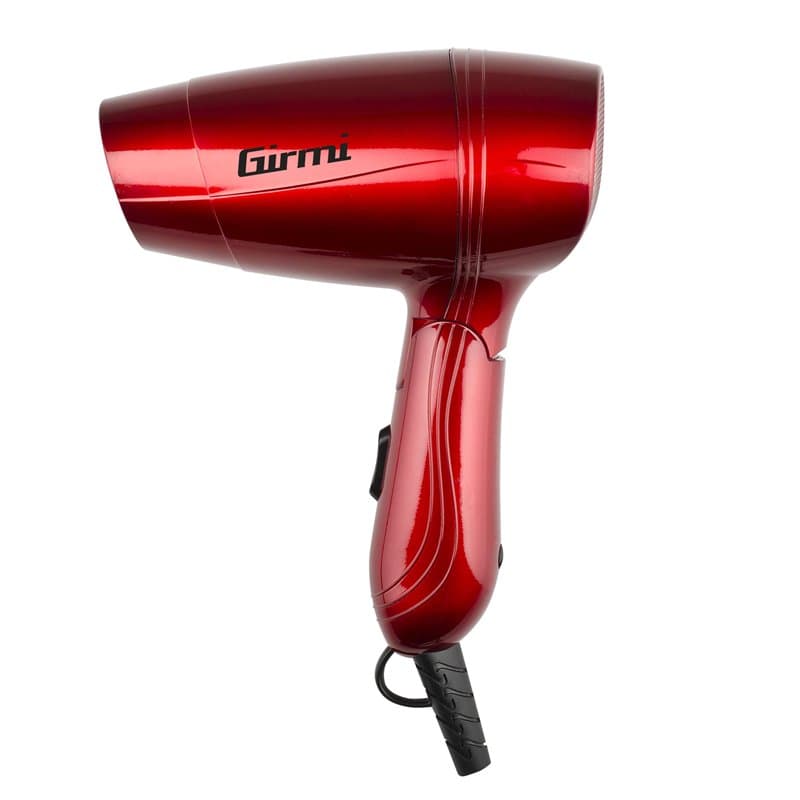 Girmi PH02 Sèche-cheveux de voyage, double tension, 2 vitesses, 1200 W