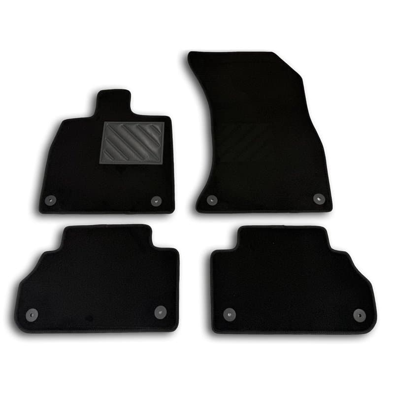 Tapis de sol pour Audi Q5 II (FY) (également Plug-in Hybrid et TFSI) à partir de 2017 - Sur mesure, antidérapant, talonnette en