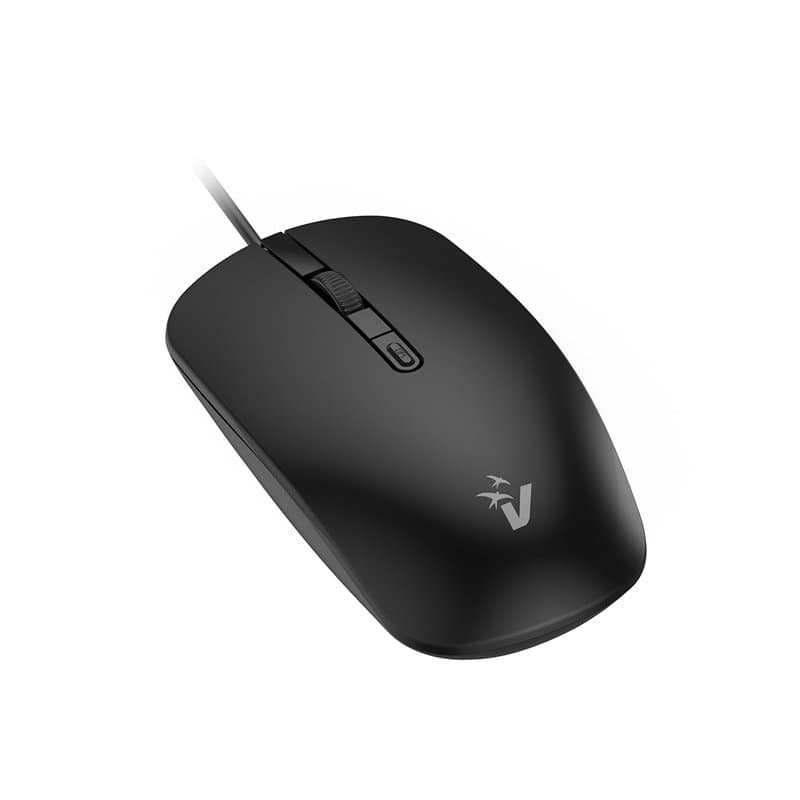 VulTech MOU-10 Souris avec Fil USB Silencieux, commutateur DPI réglable 1000-2000, 4 Boutons + molette Scroll, Ergonomique, Ultr