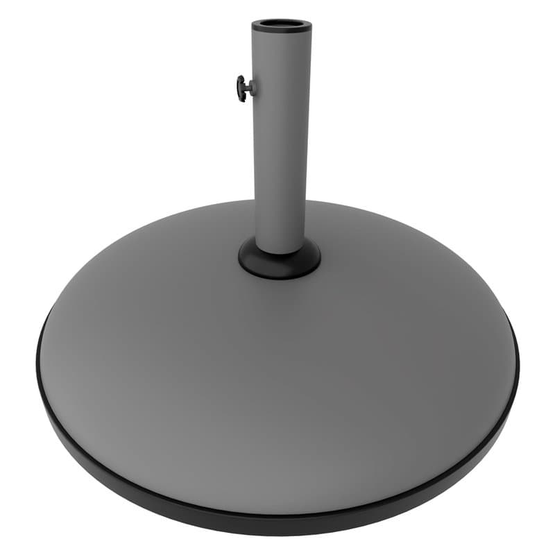 FRANKYSTAR Radika Base pour parasol de jardin rond Ø51 cm Support de 25 kg pour parasols en béton gris