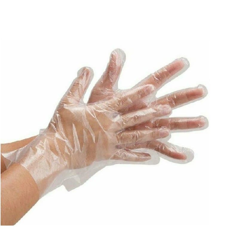 GOOD STUFF Gants jetables en polyéthylène transparent – 100 pièces, taille unique, protection et confort