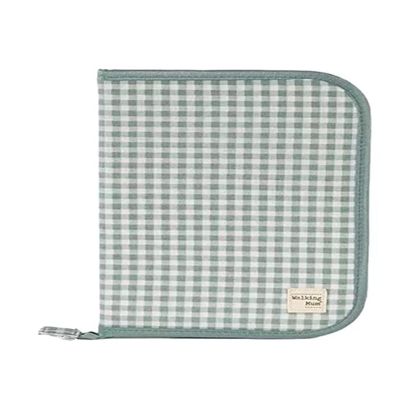 Walking Mum. Livre de naissance I Love Vichy. Housse porte-documents pour bébé avec poches transparentes et fermeture éclair. Co