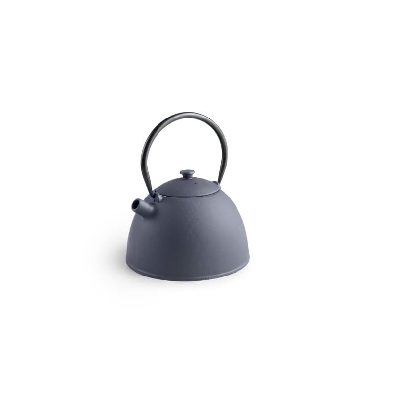 IBILI - Théière en fonte Navan, 1,1 litre, intérieur émaillé, convient pour induction, Bleu