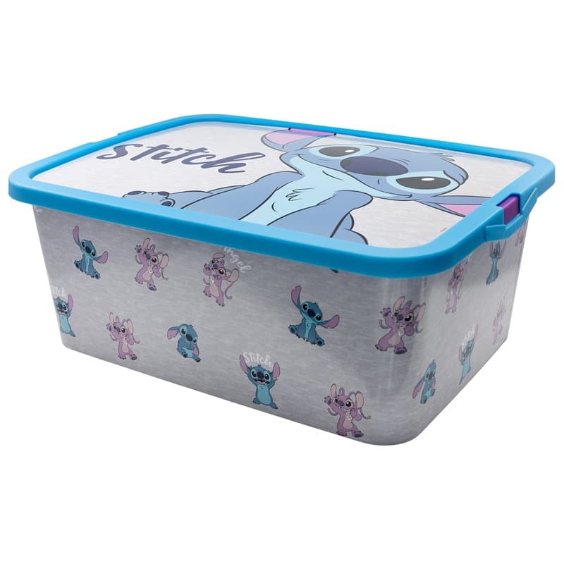 BOÎTE DE RANGEMENT DÉCORÉE. CAPACITÉ DE 13 LITRES.| BOÎTE CLICK STITCH AND ANGEL