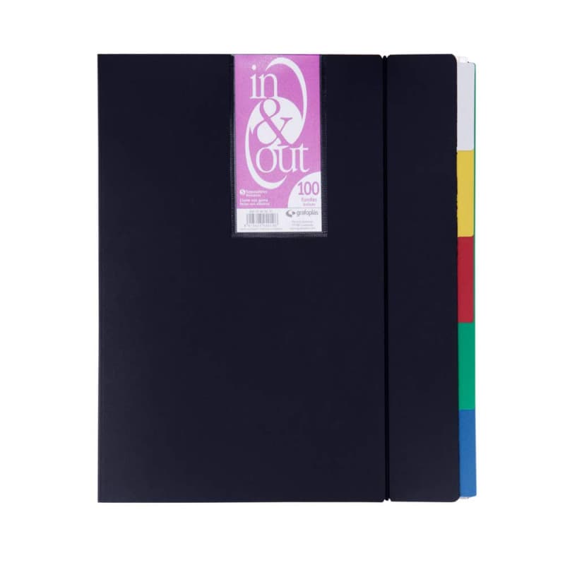 Grafoplas 39409010 Classeur contenant 100 pochettes amovibles, A4