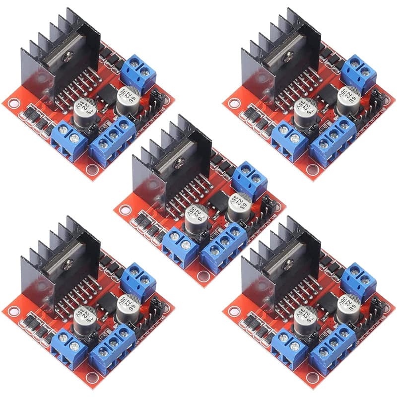 Module de commande de moteur L298N pour Arduino, robot de véhicule intelligent, MEGA R3 2560, ESP32, ESP8266, double pont H DC