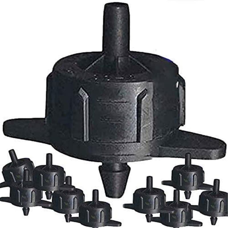 Suinga Lot de 100 Goutteurs autorégulants 4 l/h, Goutteurs d'irrigation en ligne système micro, Goutteur pour arrosage agriole e