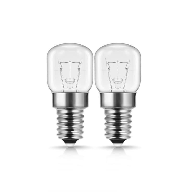 Pack de 2 Ampoules - E14, 15W, Blanc Chaud 2700K - Intensité variable, Convient pour Four, Micro-ondes, Lampes au Sel