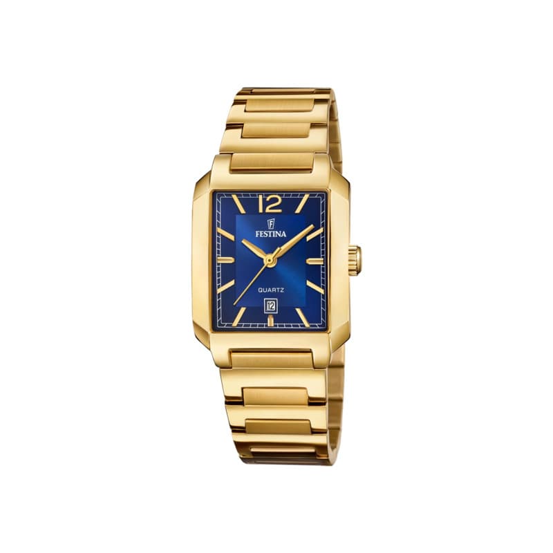 Festina Montre pour Femme F20680/3 on The Square Boîtier en Acier Inoxydable Doré Bracelet en Acier Inoxydable Doré