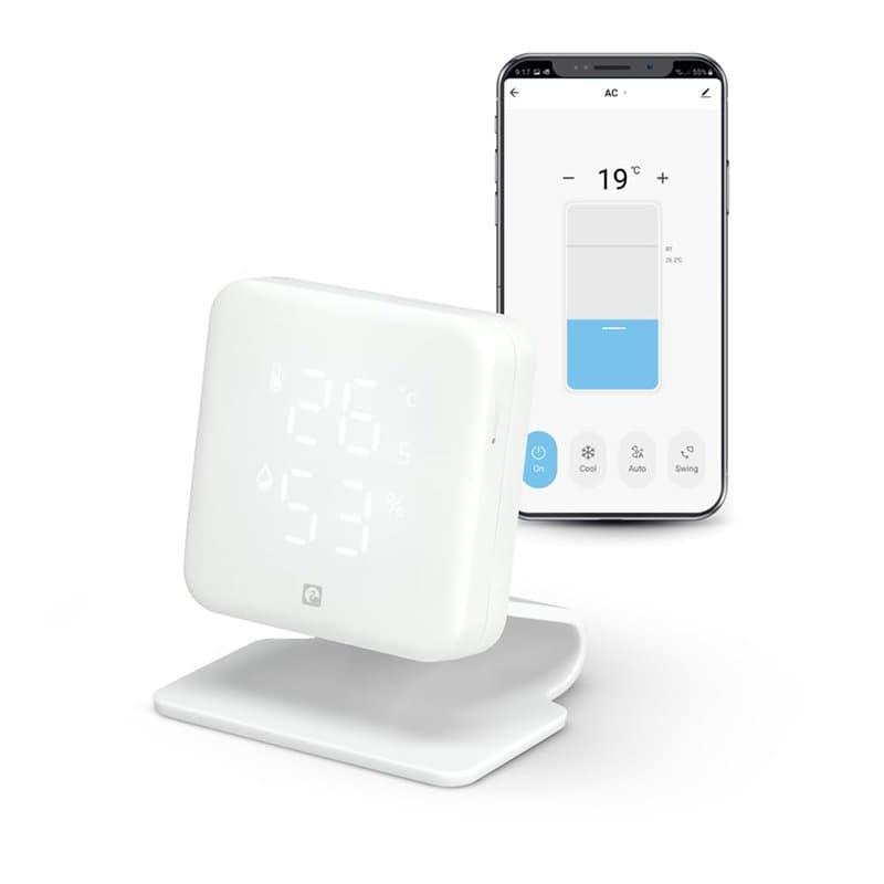 4. Garza - Contrôleur IR infrarouge Smart Wifi (2,4 Ghz) pour climatisation avec capteur de température et humidité, compatible