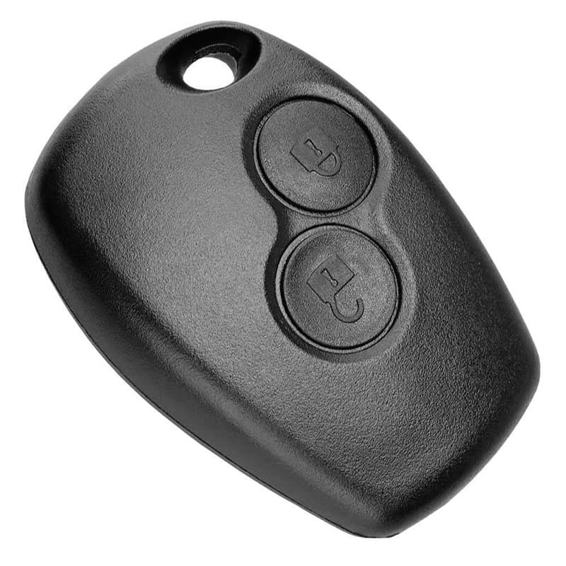OcioDual Coque Clé 2 Boutons Compatible avec Dacia Logan Sandero Duster Lodgy, Boitier de Remplacement Voiture, Télécommande san
