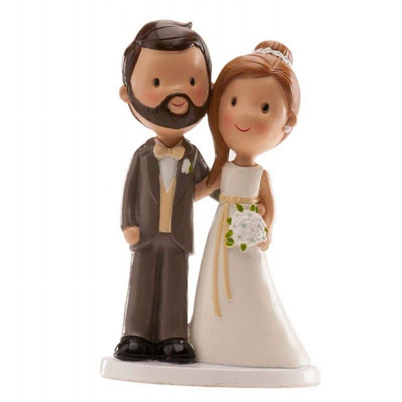 Dekora - Figurine de Gâteau Mariage Classique Multicolore