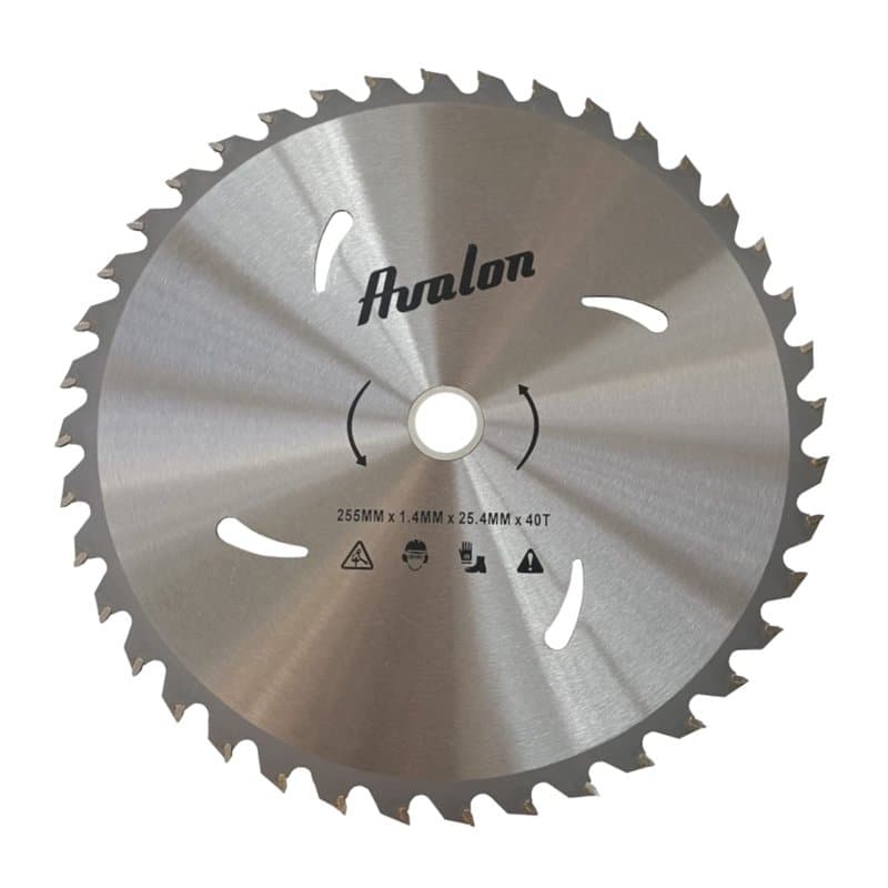 Avalon PRO - Disque à 40 dents professionnel pour débroussailleuse, lame spéciale pour tiges ligneuses 255 x 1,4, longueur de la