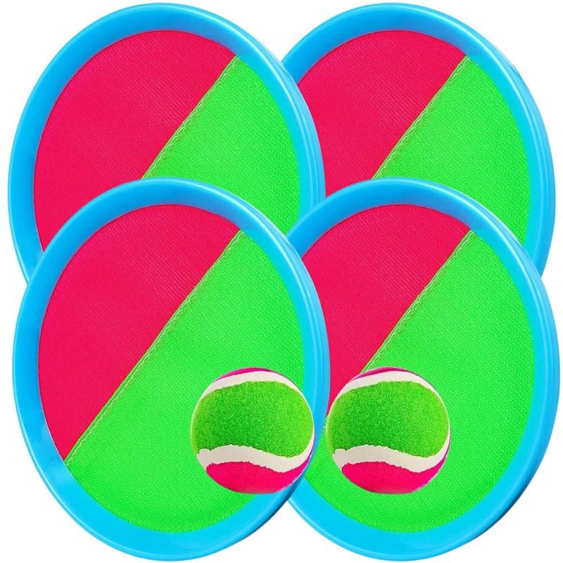 Raquette Scratch Enfant Ou Raquette De Plage. Jouets De Plage Et d'eau – Jeu De Lancer Et D’Attraper avec Velcro Imperméable, 4