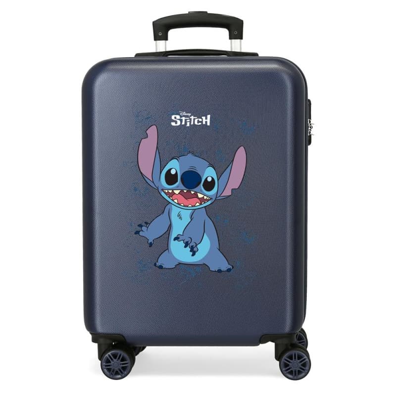 Disney Happy Stitch Garçon Bagage - Bagage pour Enfant, Bleu Marine, 38 x 55 x 20 cm