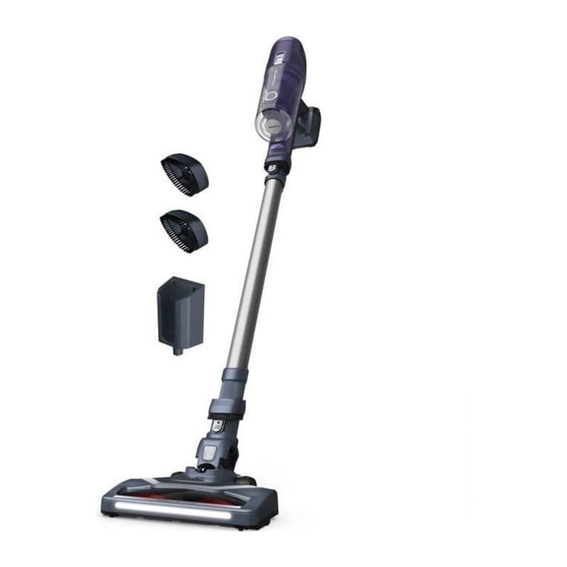 Rowenta RH6821WO aspirateur balai et balai électrique Batterie Sec Cyclonique Sans sac 0,55 L Aluminium, Gris, Violet