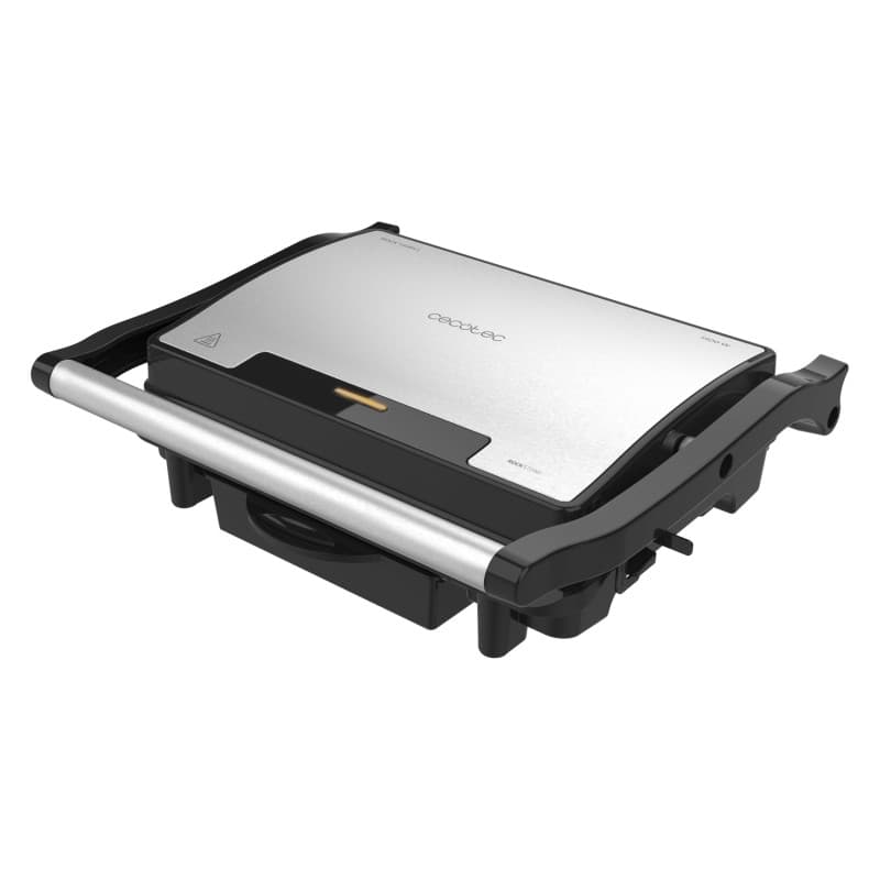 Cecotec Gril Électrique Plancha et Appareil à Sandwich Rock'nGrill Rapid. 1500W, Surface 24,5 x 17,3 cm, Revêtement RockStone, P