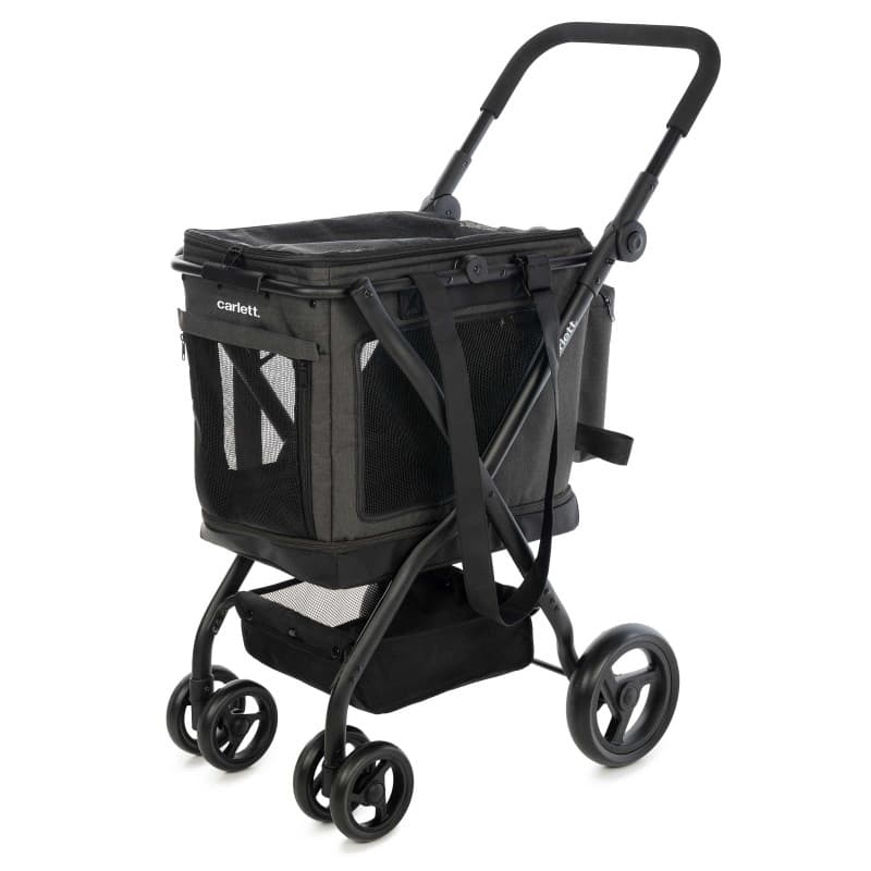 Carlett - Cube P Volcano | Sac de Transport 3 en 1 pour Animaux | Sac de Transport à roulettes | Frein de sécurité | Étanche | P