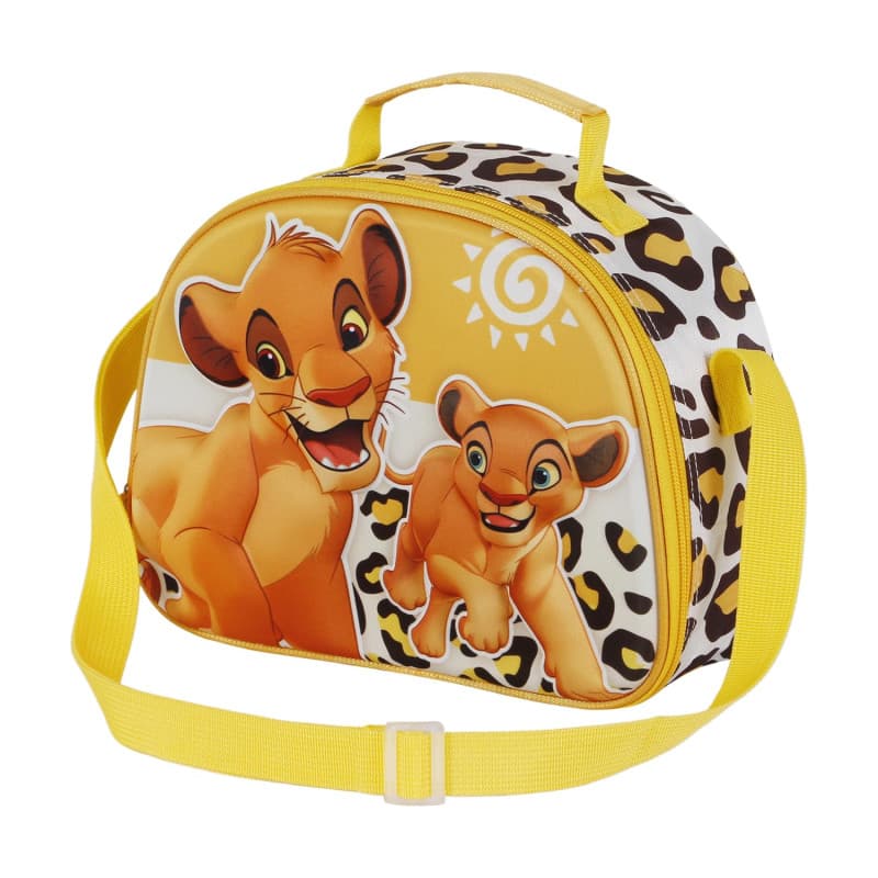 Disney Roi Lion Africa-Sac à Goûter 3D, Jaune, 25,5 x 20 cm
