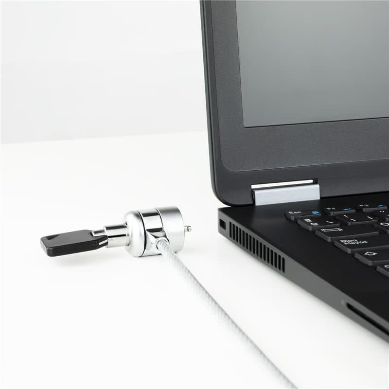 Blendend B1253754 Câble de sécurité pour ordinateur portable de 1,5 m avec clé, protection contre le vol, idéal pour les bureaux