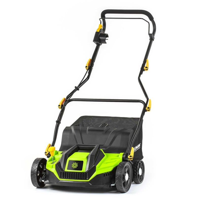 Scarificateur et Râteau Électrique 2 en 1, 1300W, Largeur de Coupe 320mm, Bac de 40L, Poignée Réglable, Profondeur de Coupe -12