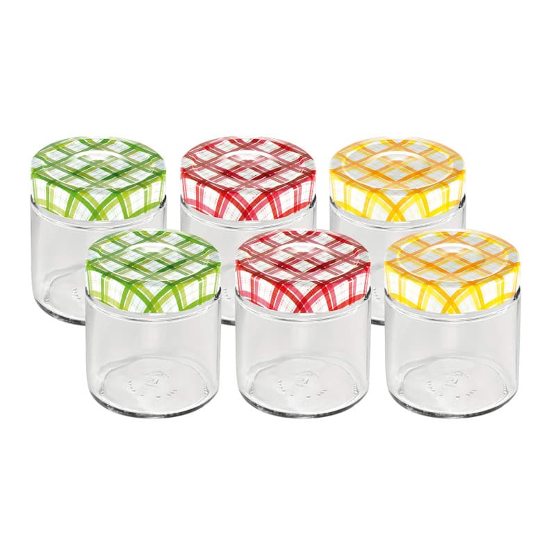 Tescoma 895110 Bocaux pour conserves, Verre, Transparent, 125 ML - ø 7 cm - h 5,5 cm