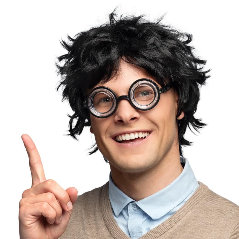Boland 85068 - Perruque Nerd pour adultes, coiffure en cheveux synthétiques pour une fête à thème ou pour le carnaval, accessoir