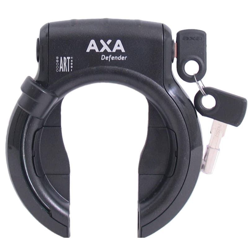 Axa Defender 424000 Verrouillage du Cadre Unisex-Adult, Noir/Gris, 10 x 8 x 4 cm