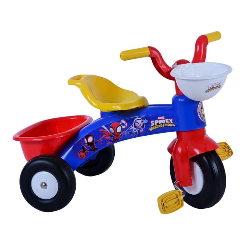 Tricycle Kubbinga Spidey pour enfants unisexes 1 an et plus, Tricycle, 42 x 47 x 47 cm, 25 kg, Licence officielle Disney, Enfant
