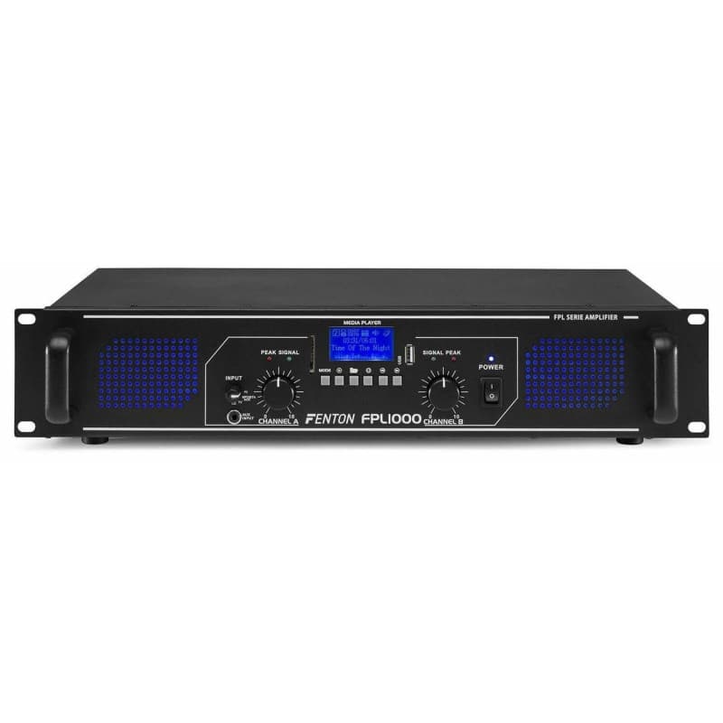 Fenton FPL1000 - Amplificateur Digital, Technologie sans Fil Bluetooth Intégrée, MP3, USB et SD, Entrées RCA, Prise Jack 3,5mm,