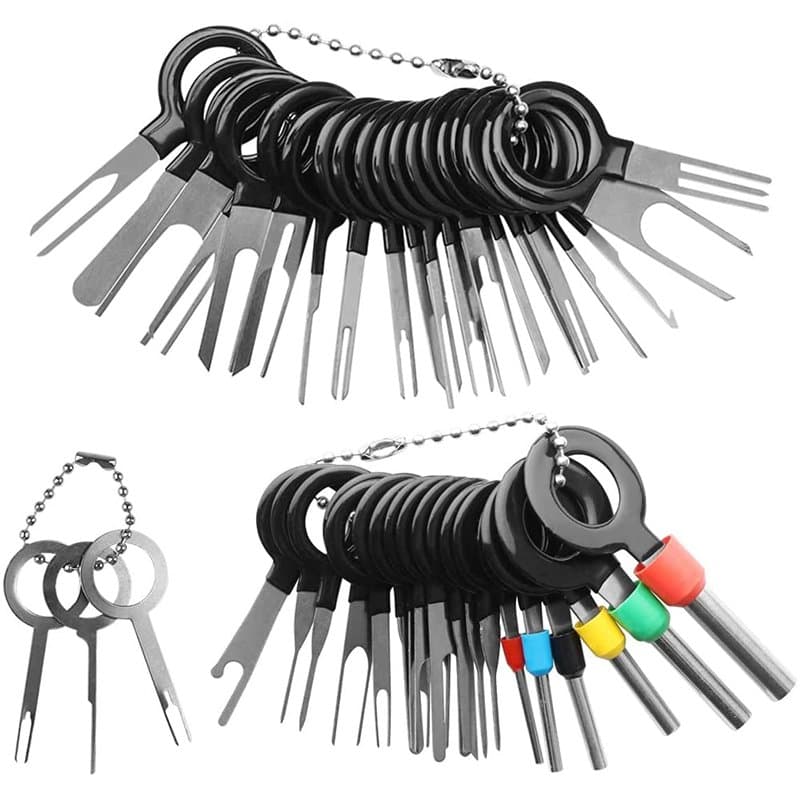 MMOBIEL Lot de 41 outils pour enlever les bornes - Kit d'outils de dénoyautage - Kit d'éjection de bornes pour desserrer les fil