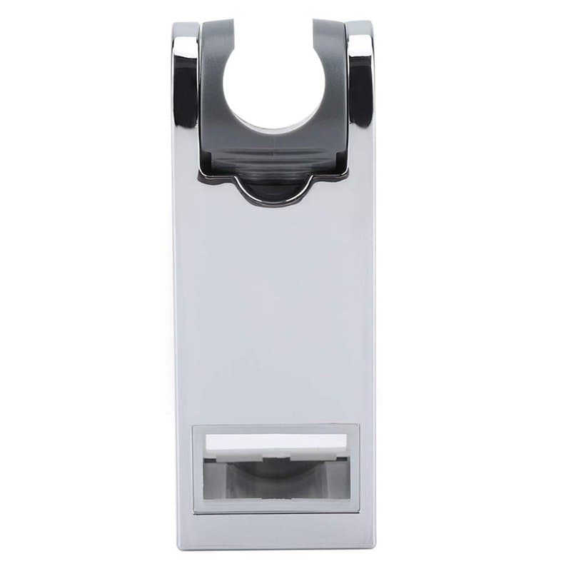 Support de curseur de pomme de douche pour barre de curseur carrée ABS Chrome mural tête de rail réglable salle de bain douche à