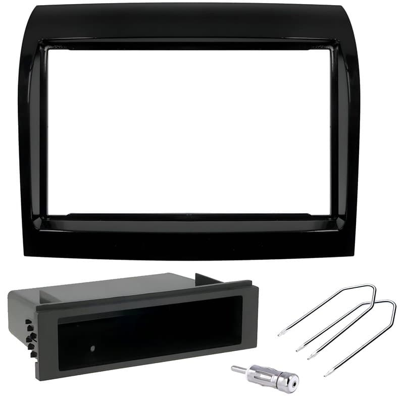 Sound-way Kit de Montage Autoradio, Façade Cadre de Radio 1 DIN / 2 DIN, Adaptateur Compatible avec Fiat Ducato (X250) 2011-2020
